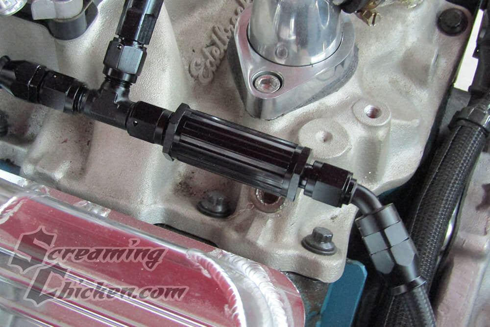 FLF Carburetor Fuel Filter - 30 Micron (AN fittings)