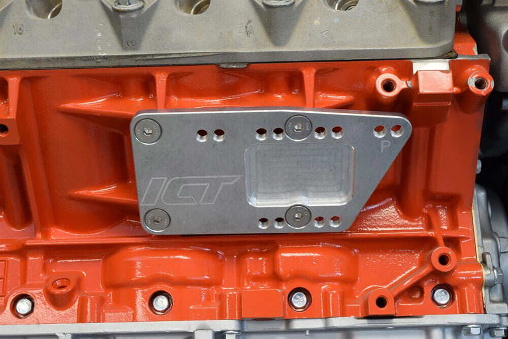 1973-81 Camaro/Firebird ICT Billet Adjustable SBC to LS Motor Mount Adapters