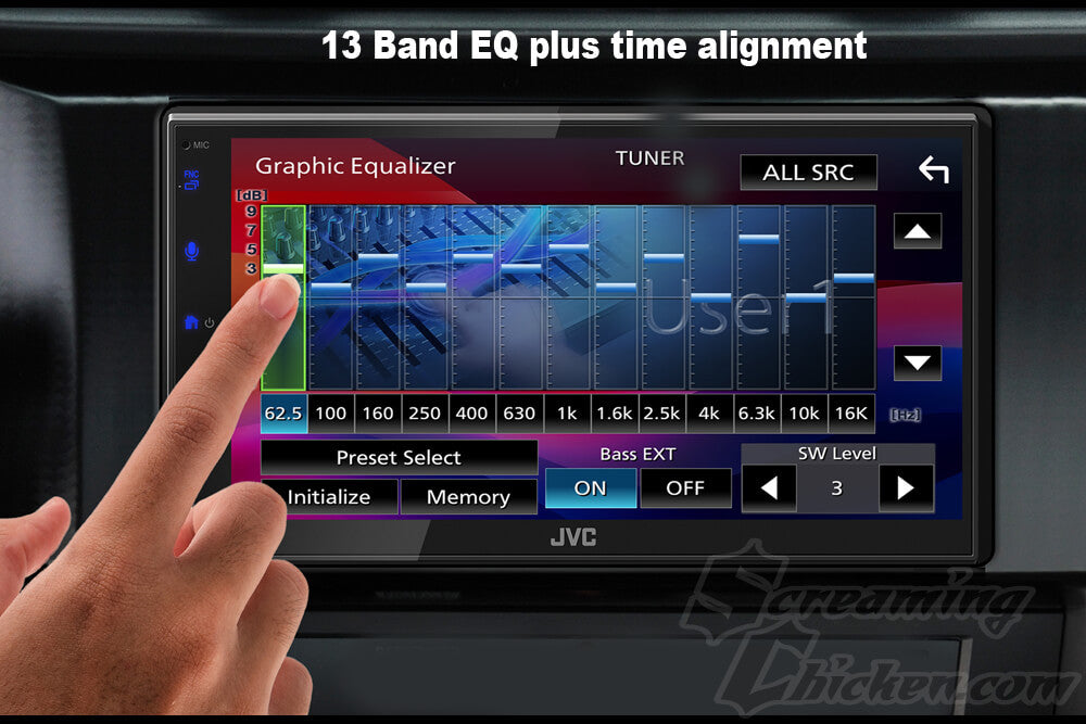 JVC KW-M690BTW Double DIN Radio