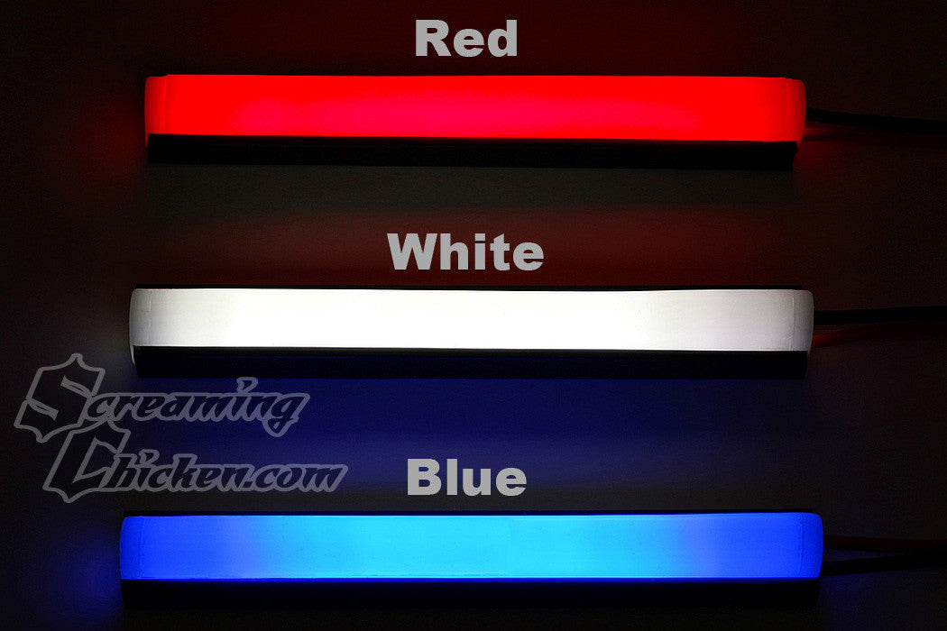 2010-15 Camaro LED Footwell Lighting Kit- color comparison