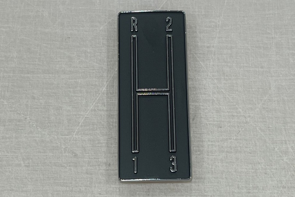 1968-69 Camaro Console Shift Plate Emblem 3 Speed Manual Trans
