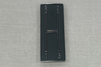 1968-69 Camaro Console Shift Plate Emblem 3 Speed Manual Trans