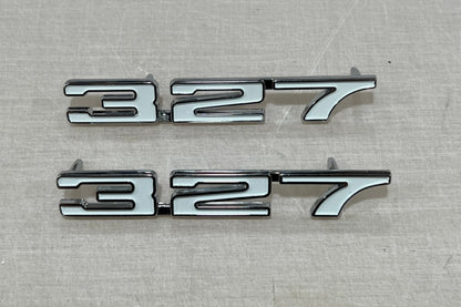 1968 Camaro 327 Front Fender Emblems (Pair)