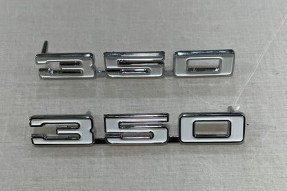 1968 Camaro 350 Front Fender Emblems (Pair)