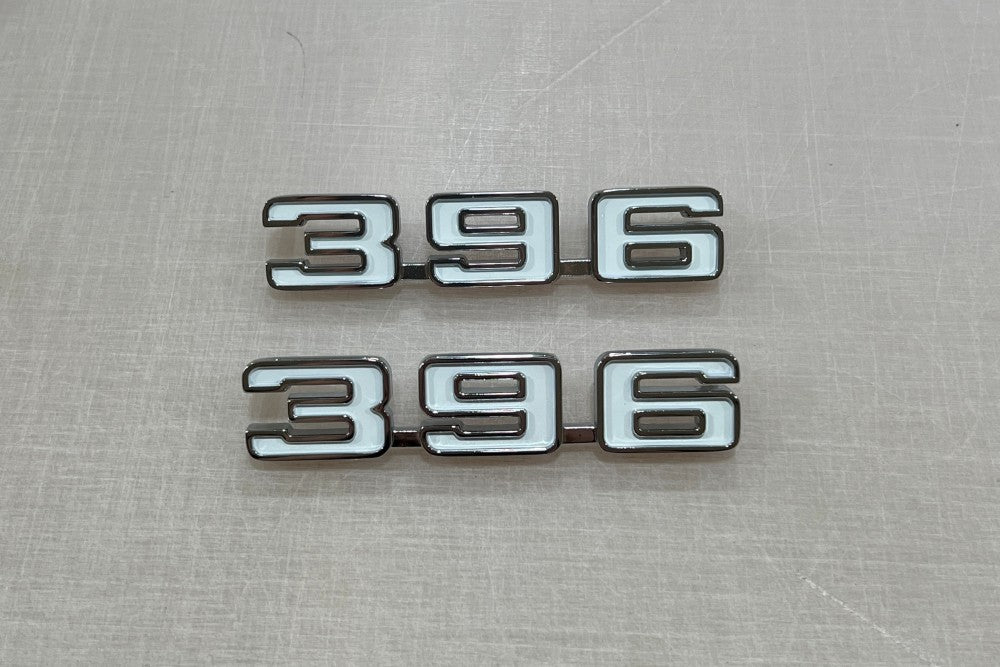 1969 Camaro 396 Front Fender Emblems (Pair)