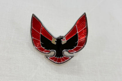 1974-76 Firebird Front Bumper Nose Header Panel Emblem Red