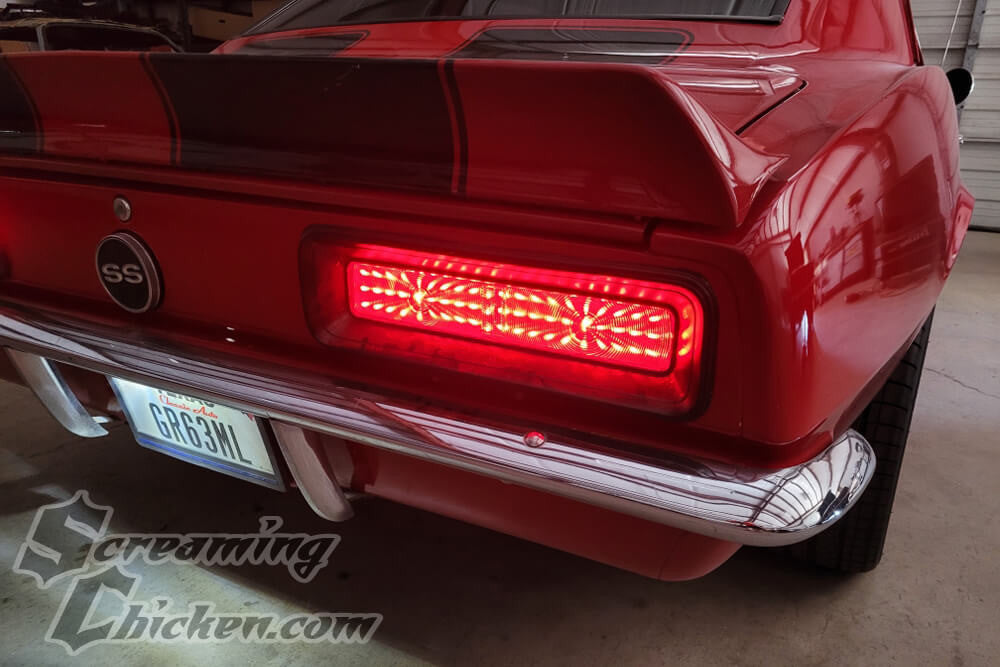1967-68 Camaro RS Digi-Tails LED Tail Light Panels - illuminated 1