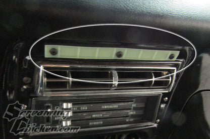 1967-68 Camaro/Firebird Dash Bezel Retainer- installed