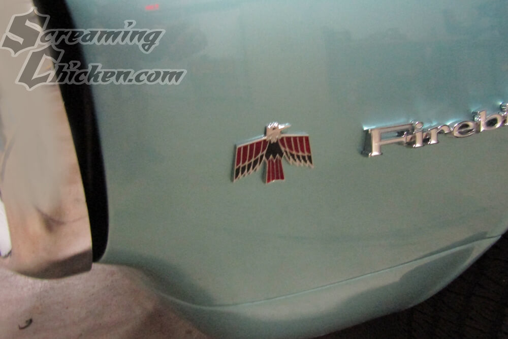 1967-68 Firebird Fender Crest Emblem- installed