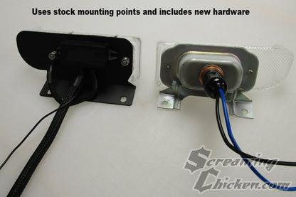 1967 Firebird LED Strip Parking Lights - comparison