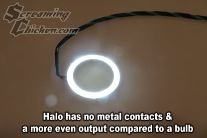 1967 Camaro Halo Parking Lights- uninstalled illuminated halo