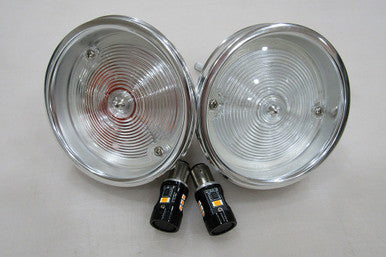 1967 Camaro Complete Parking Lights With LED bulbs
