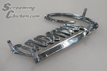1968-69 Camaro Header/Trunk Emblem- back view
