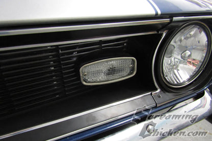 1968 Camaro Complete Parking Lights With LED bulbs- installed