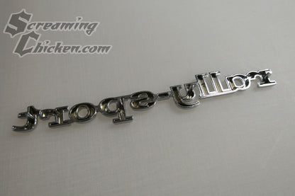1968 Camaro "Rally Sport" Fender Emblem- rear view