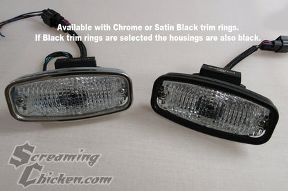 1968 Camaro LED Strip Parking Lights - multi finish