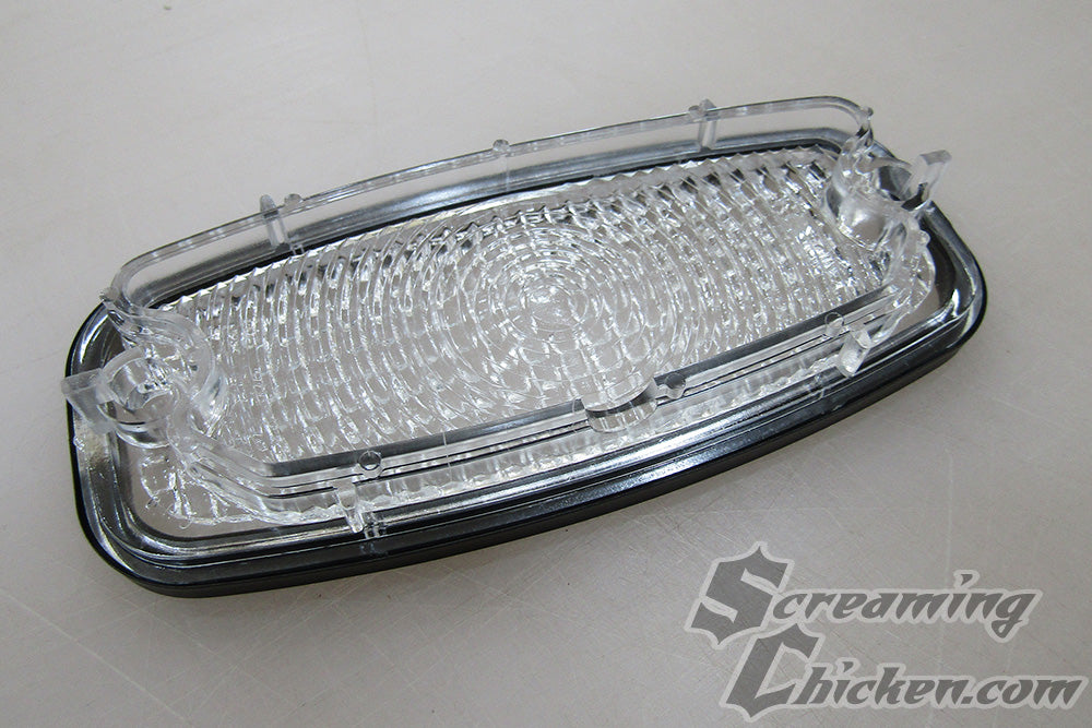 1968 Camaro Standard Parking Lamp Lens (Satin Black trim ring)