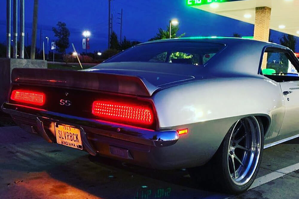 1969 Camaro RS Digi-Tails LED Tail Light Panels - illuminated