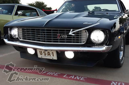 1969 Camaro Z28 Grill Emblem w/Retainer- installed 1