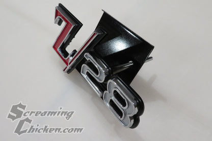 1969 Camaro Z28 Grill Emblem w/Retainer- top view