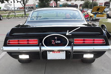 1969 Camaro Z28 Rear Tailpan Emblem - installed 1
