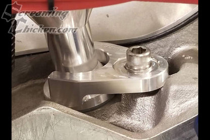 Pontiac Billet Aluminum Distributor Hold Down- installed