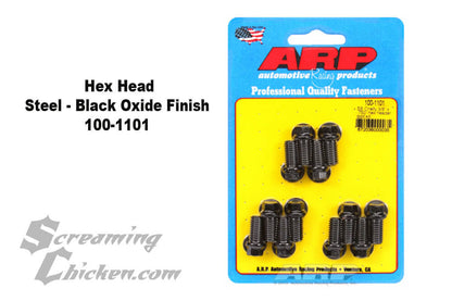1967-92 Camaro/Firebird ARP Header Bolts for SBC (Black Oxide)- hex head