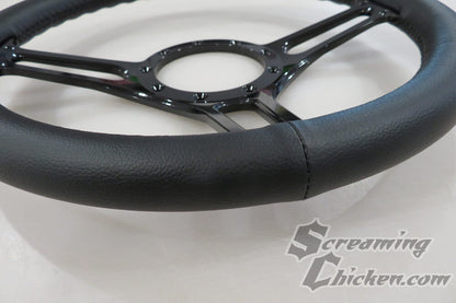 1967-69 Camaro/Firebird 3 Spoke Billet Steering Wheel Kit- wheel angled