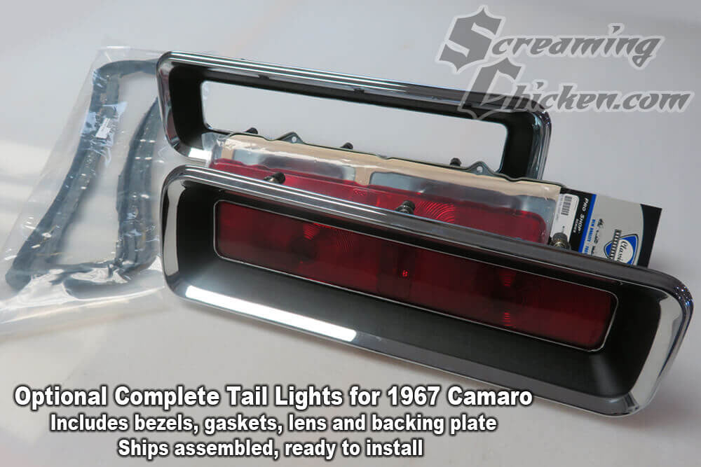 1967-68 Camaro Non-RS Digi-Tails LED Tail Light Panels - complete 1967