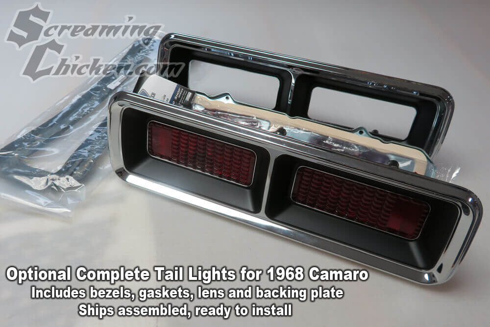 1967-68 Camaro Non-RS Digi-Tails LED Tail Light Panels - complete 1968