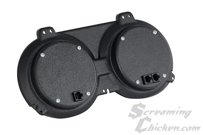 1967-68 Camaro/Firebird Dakota Digital VHX Gauges (Black Alloy w/White Illumination)- rear view