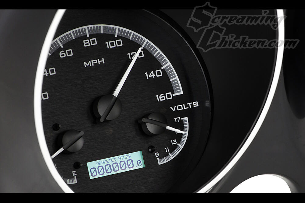 1967-68 Camaro/Firebird Dakota Digital VHX Gauges (Black Alloy w/White Illumination)- individual