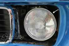 1967-69 Camaro Headlight Retaining Ring- installed