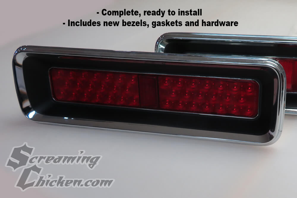 1967 Camaro LED Complete Tail Lights- fully assembled