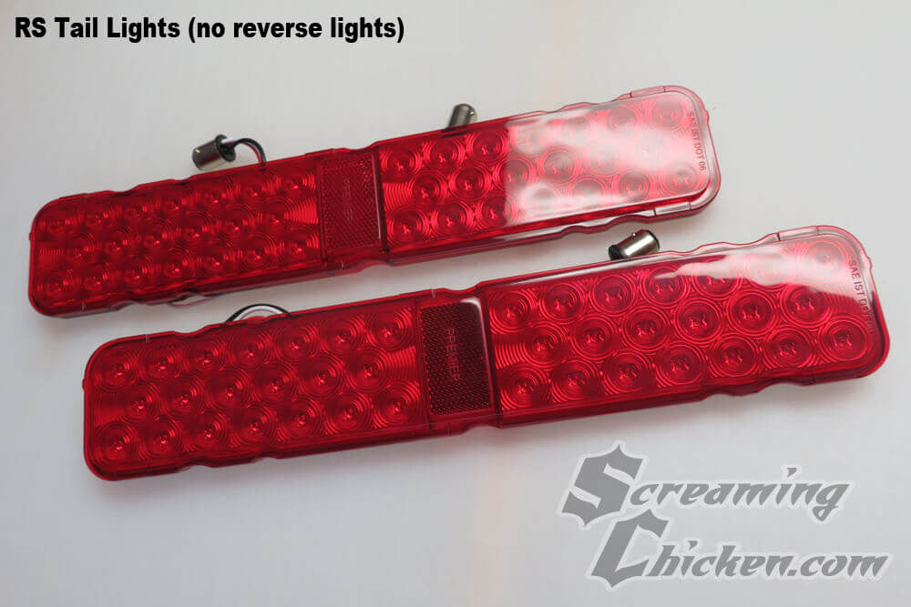 1967 Camaro LED Complete Tail Lights- RS panels