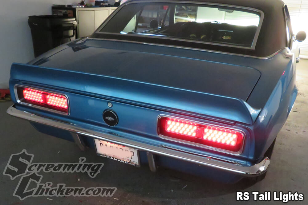 1967 Camaro LED Complete Tail Lights- illuminated