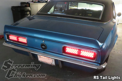 1967 Camaro LED Complete Tail Lights- illuminated