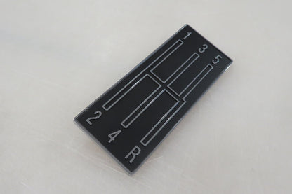 1968-69 Camaro Console 5 Speed Shift Plate Emblem
