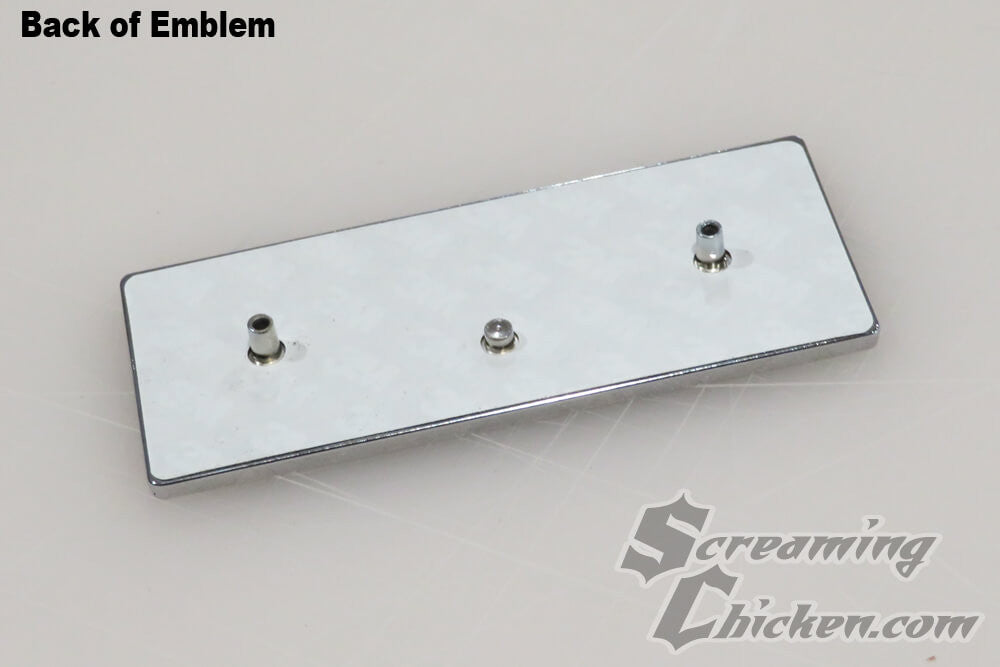 1968-69 Camaro Console 5 Speed Shift Plate Emblem- back view