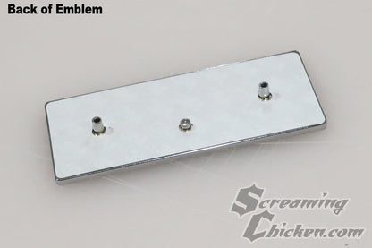1968-69 Camaro Console 5 Speed Shift Plate Emblem- back view