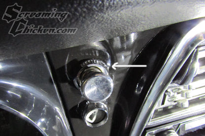 1968 Camaro/Firebird Dash Knob Bezel Set- installed