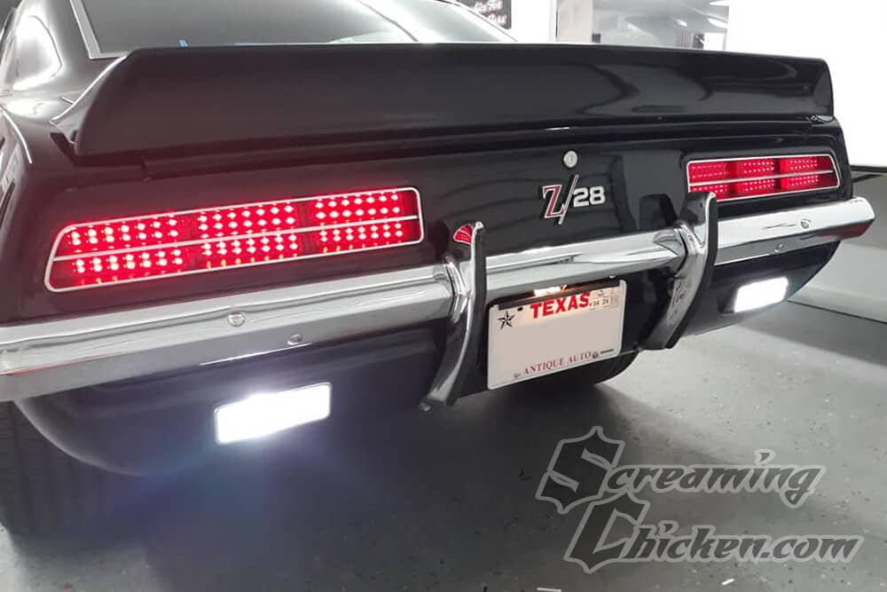 1969 Camaro RS LED Sequential Tail Lights- illuminated 2