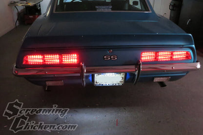 1969 Camaro RS LED Sequential Tail Lights- illuminated 1