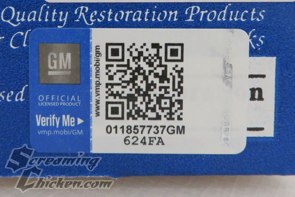 1968-69 Camaro Deluxe Door Panel Emblems- QR code