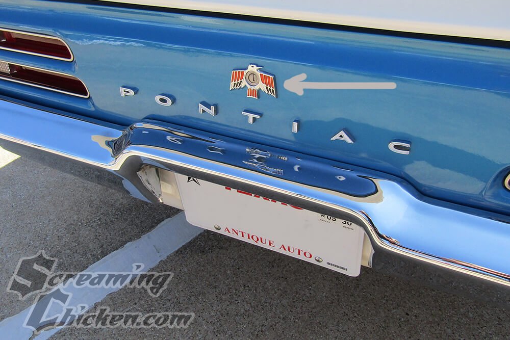 1969 Firebird Trunk Lock Bezel Emblem