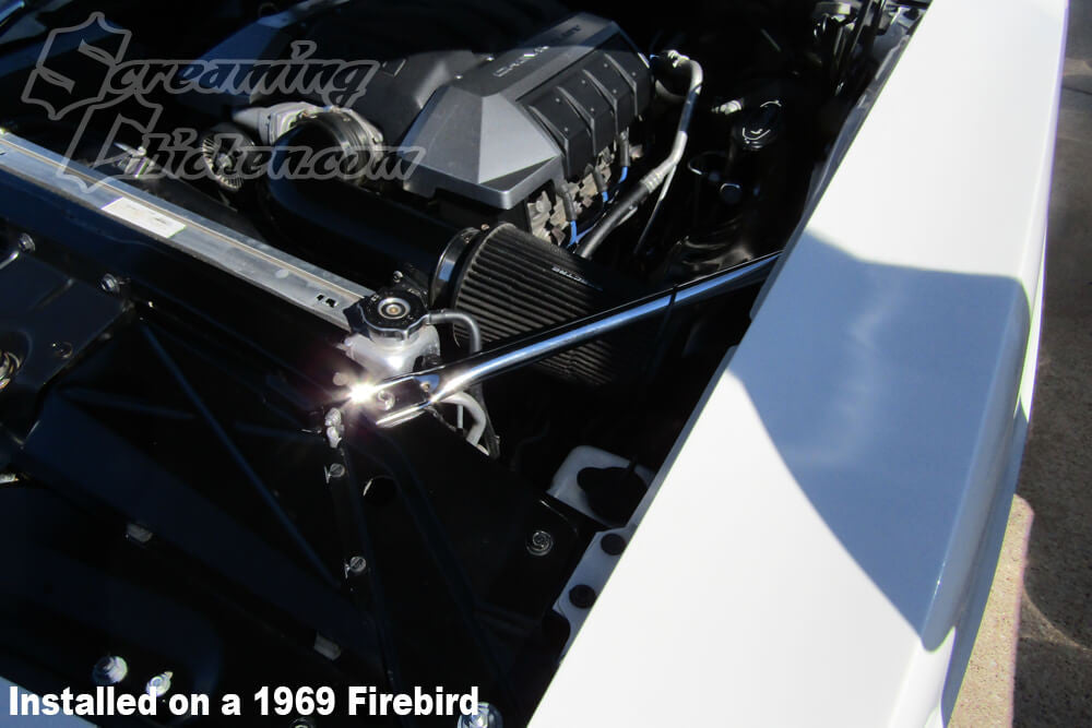 1967-69 Camaro/Firebird Chrome OE Style Fender Braces  - installed 2