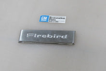 1967-69 Firebird Lettering Glove Box Door Emblem with 3M Tape Backing