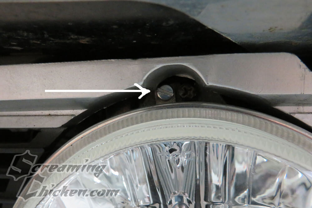 1967-69 Firebird Headlight Ring Hardware- installed