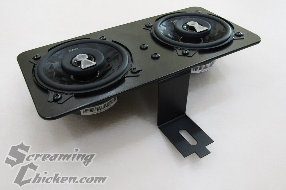 Dual JBL Stage3 speakers mounted to first-gen F-body bracket