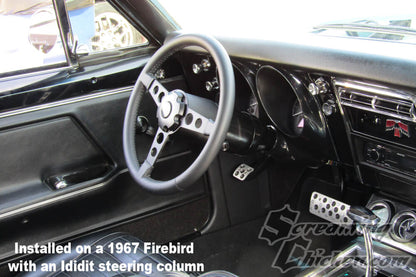 1969 Firebird/Trans Am Black Lecarra Billet Steering Wheel Complete Kit